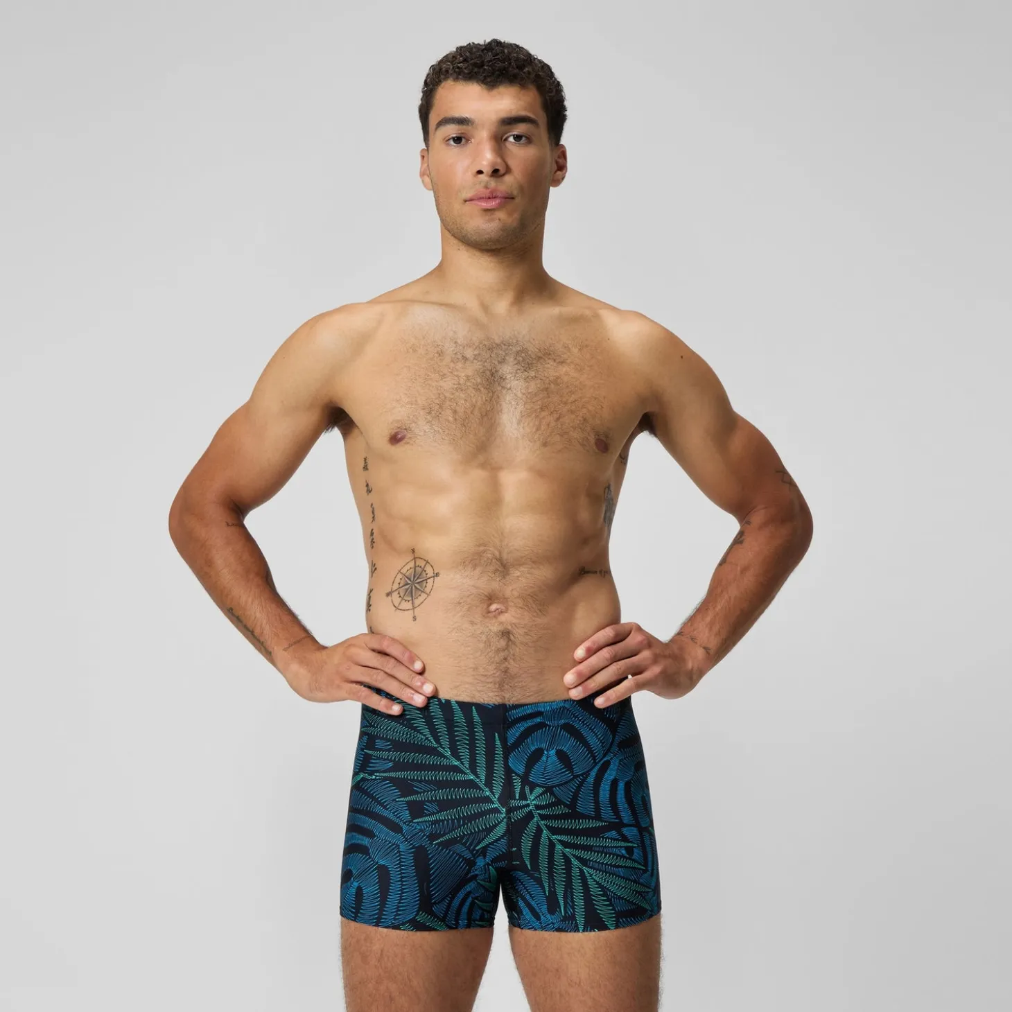 Aquashort Beachstar imprimé, hommes, noir