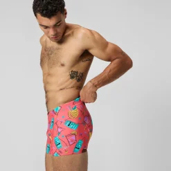 Aquashort Beachstar imprimé, hommes, orange