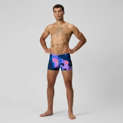Aquashort Beachstar imprimé, hommes, bleu/rouge