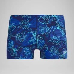 Aquashort Beachstar imprimé, hommes, bleu