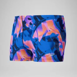 Aquashort Beachstar imprimé, hommes, bleu/rouge