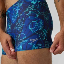 Aquashort Beachstar imprimé, hommes, bleu