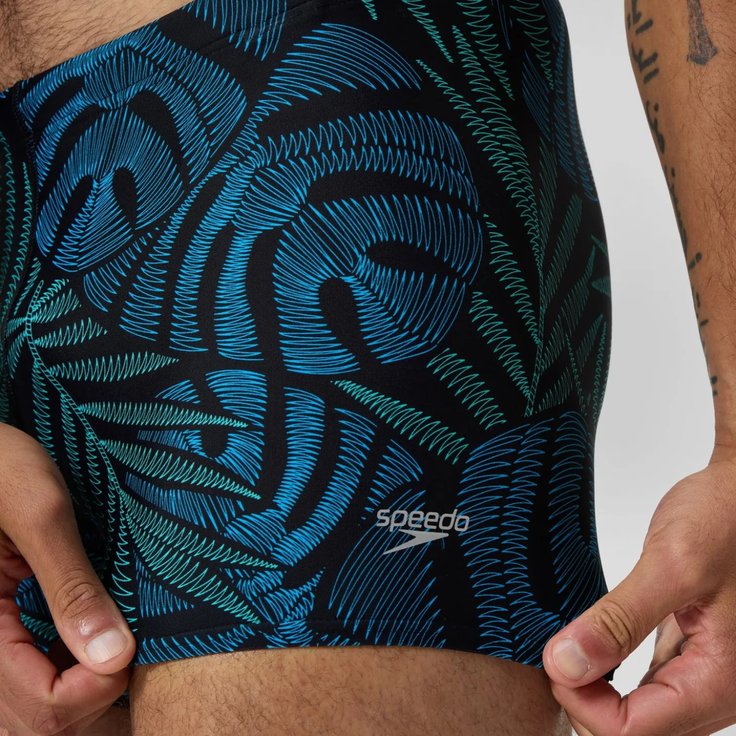 Aquashort Beachstar imprimé, hommes, noir