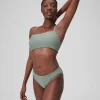 Bas de bikini classique uni Femme vert