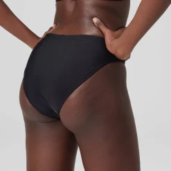 Bas de bikini classique uni Femme Gris foncé