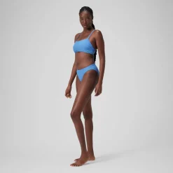 Bas de bikini classique uni Femme bleu