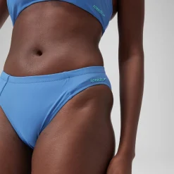 Bas de bikini classique uni Femme bleu