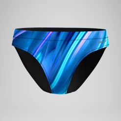 Bas de bikini Femme Classic imprimé bleu/sarcelle