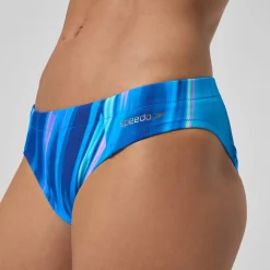 Bas de bikini Femme Classic imprimé bleu/sarcelle