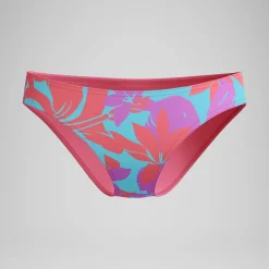 Bas de bikini Femme Club Training imprimé rose/vert