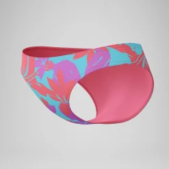 Bas de bikini Femme Club Training imprimé rose/vert