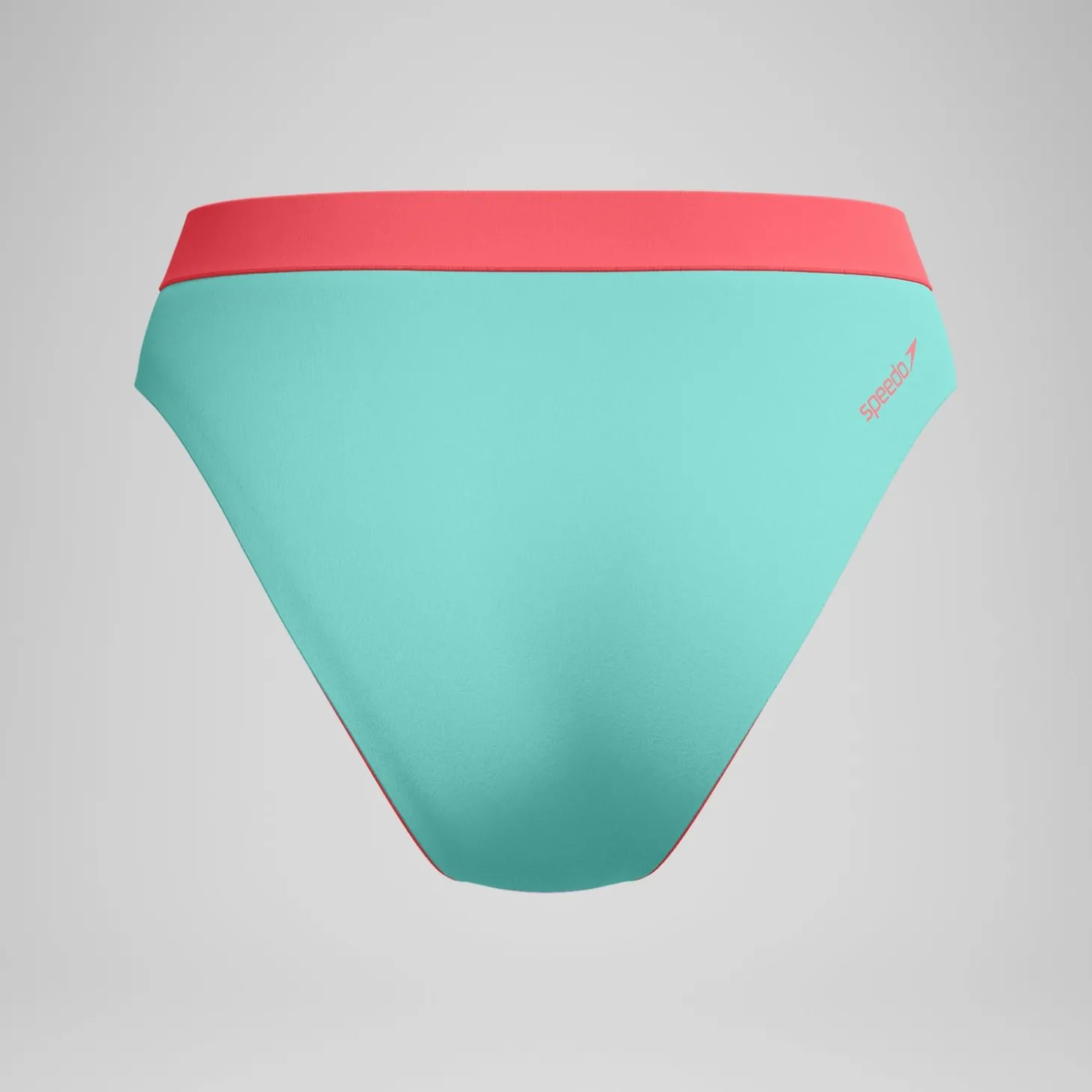 Bas de bikini Femme Colourblock FLU3NTE taille haute lilas/vert