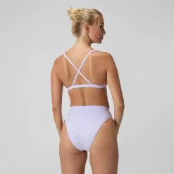Bas de bikini Femme FLU3NTE Solid taille haute lilas