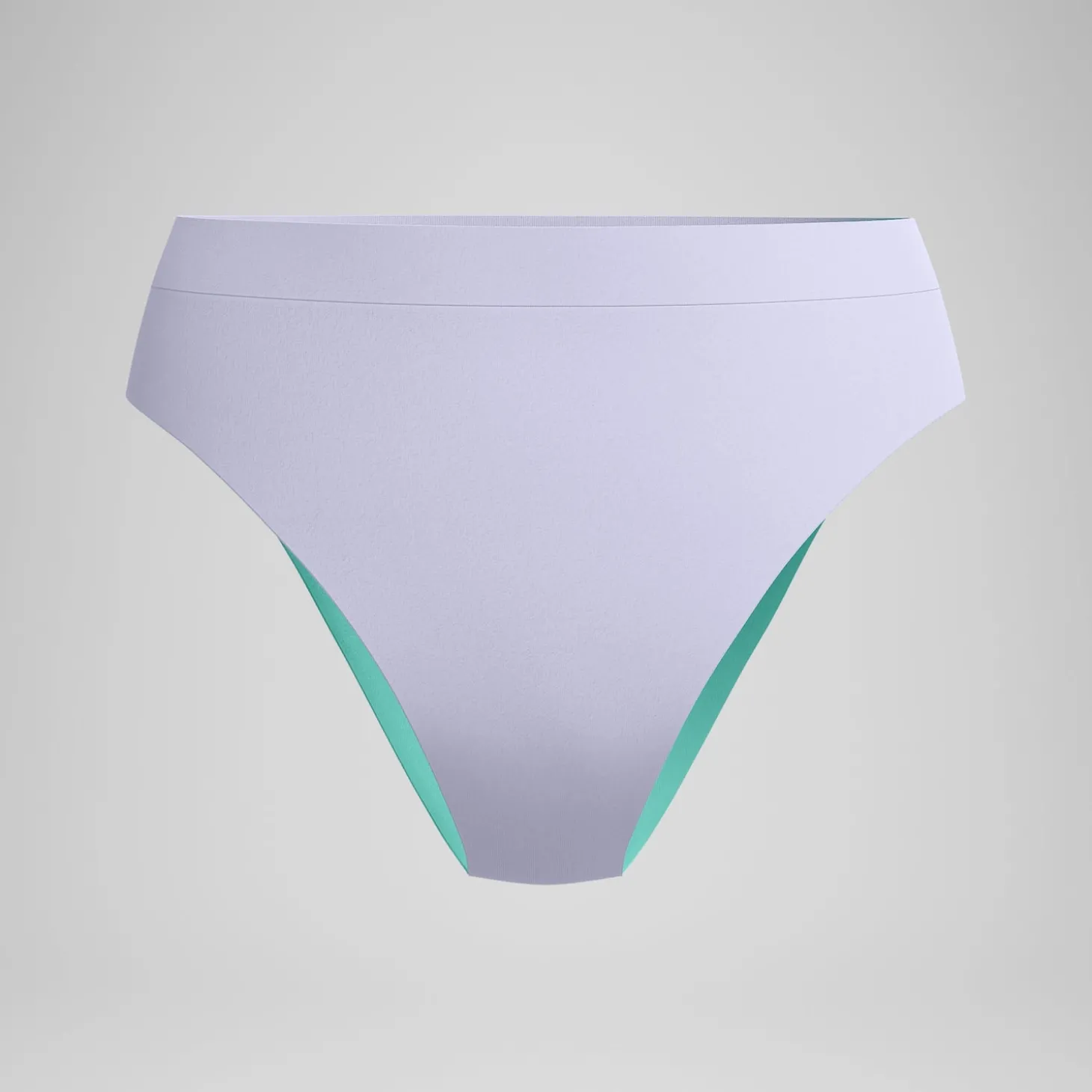 Bas de bikini Femme FLU3NTE Solid taille haute lilas