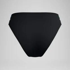 Bas de bikini Femme FLU3NTE Logo Elastic taille haute noir