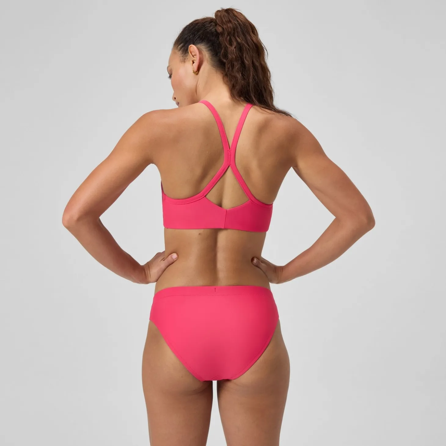 Bas de bikini Femme Solid Classic rouge