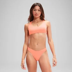 Bas de bikini FLU3NTE échancré corail