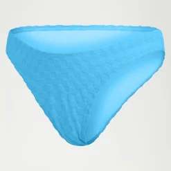 Bas de bikini FLU3NTE échancré en tissu éponge bleu