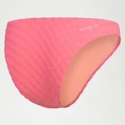 Bas de bikini FLU3NTE échancré en tissu éponge rose