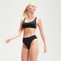 Bas de bikini FLU3NTE taille haute noir