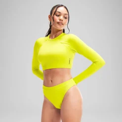 Bas de bikini FLU3NTE taille haute vert