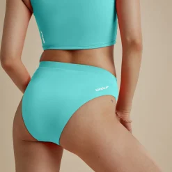 Bas de bikini FLU3NTE taille haute bleu
