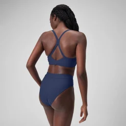 Bas uni taille haute pour Femmes Bleu céruléen
