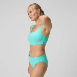 Bikini Femme texturé à dos en U Deep turquoise