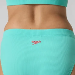 Bikini Femme texturé à dos en U Deep turquoise