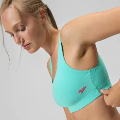 Bikini Femme texturé à dos en U Deep turquoise