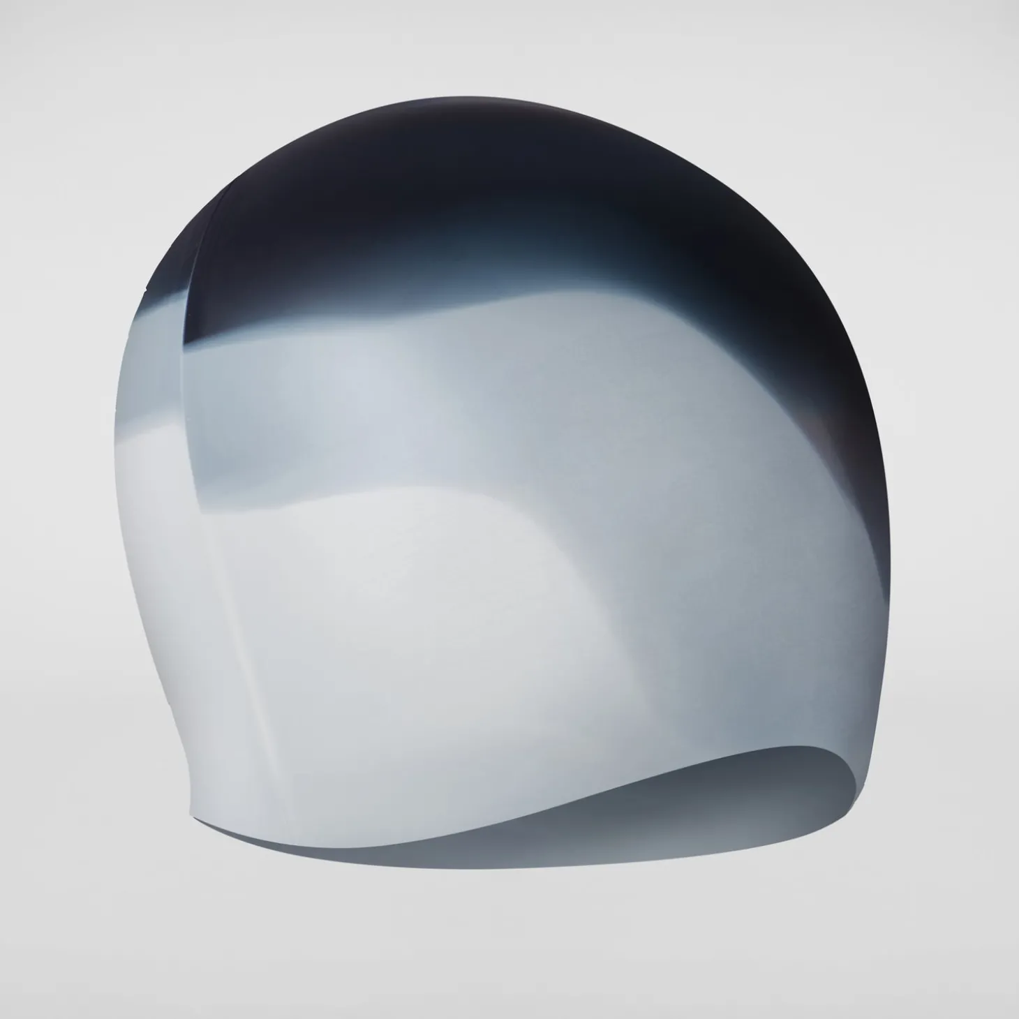 Bonnet de bain Adulte en silicone multicolore noir/gris