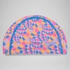 Bonnet de bain enfant Pace imprimé Rose pivoine/Nectarine/Rose kiki