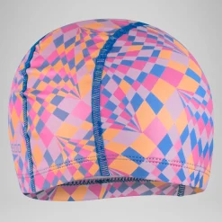 Bonnet de bain enfant Pace imprimé Rose pivoine/Nectarine/Rose kiki