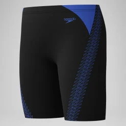 Boxer de bain Garçon HyperBoom Splice noir/jaune