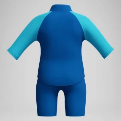 Boxer de bain Garçon Learn to Swim imprimé numérique bleu
