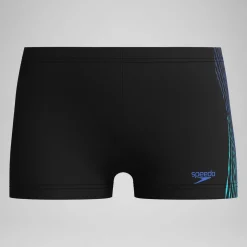 Boxer de bain Garçon Plastisol Placement noir/rouge