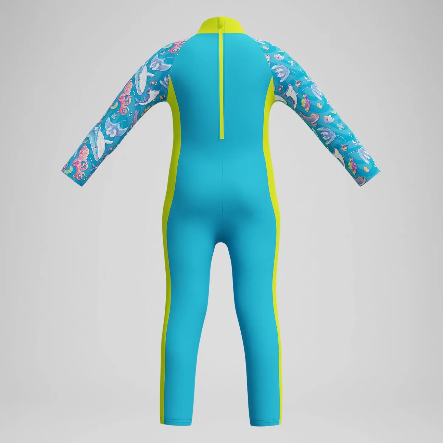 Boxer de bain Garçon V-Cut imprimé bleu