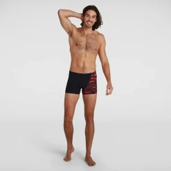Boxer de bain Homme Allover Coupe en V Noir