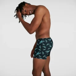 Boxer de bain Homme Allover Coupe en V Noir