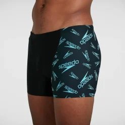 Boxer de bain Homme Allover Coupe en V Noir
