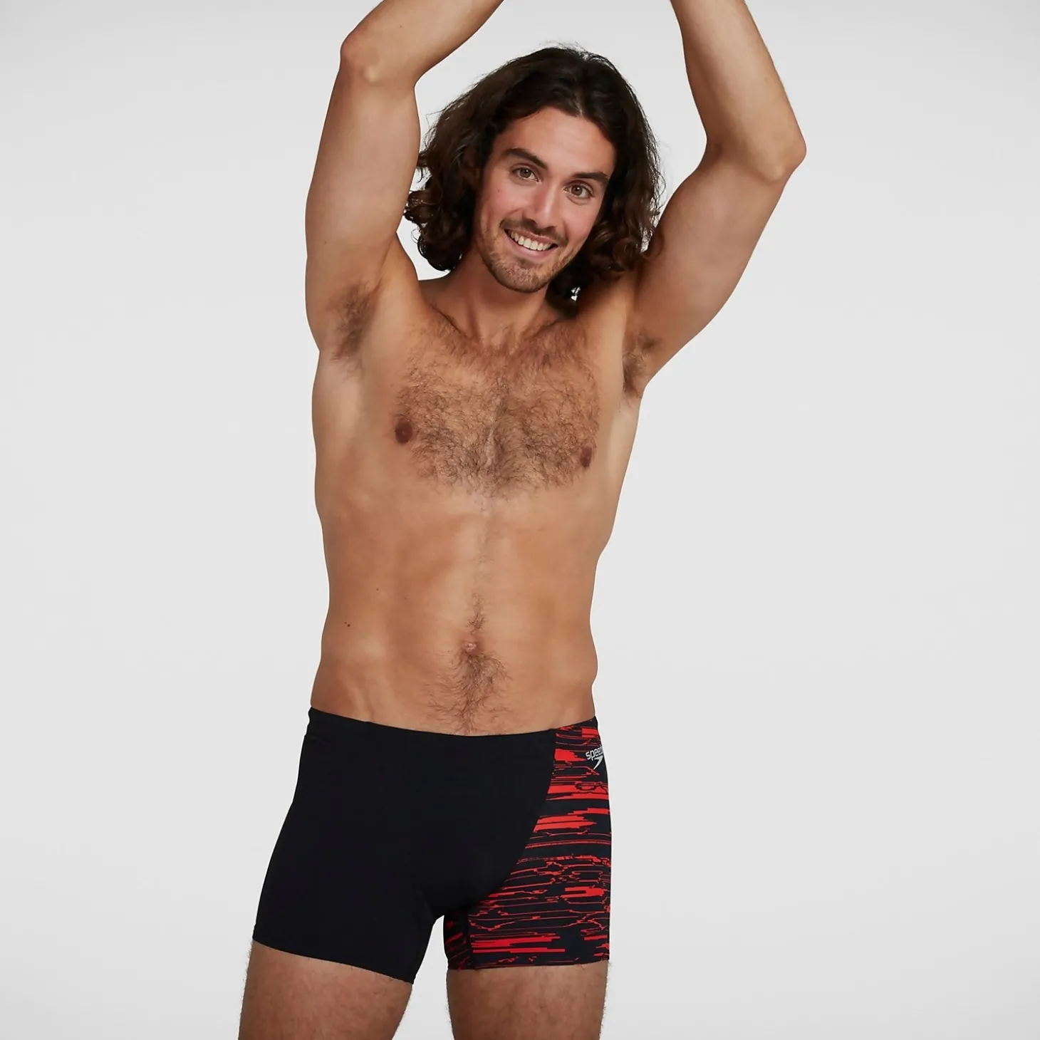 Boxer de bain Homme Allover Coupe en V Noir