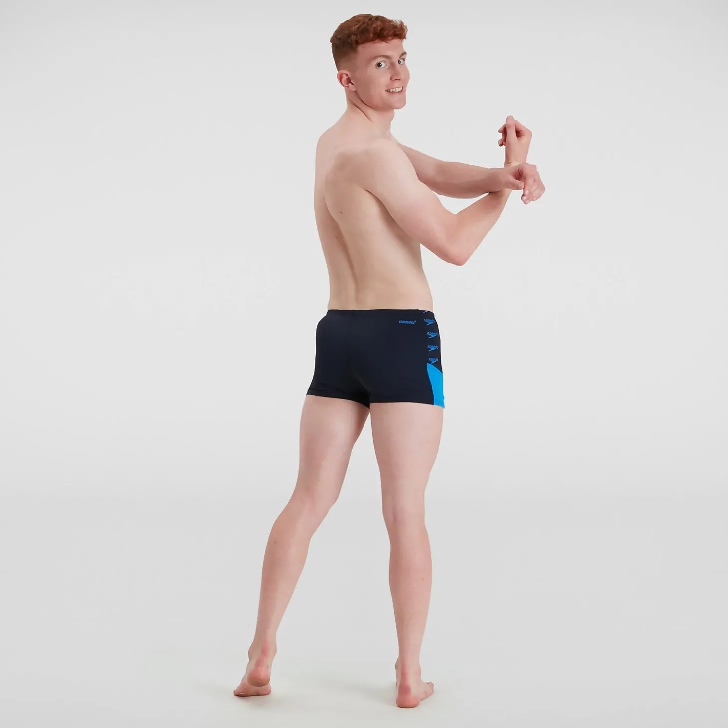 Boxer de bain Homme Boom Logo Splice bleu marine/bleu