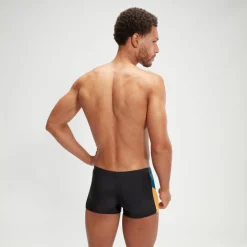 Boxer de bain Homme Dive noir/bleu sarcelle