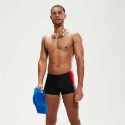 Boxer de bain Homme Dive noir/rouge