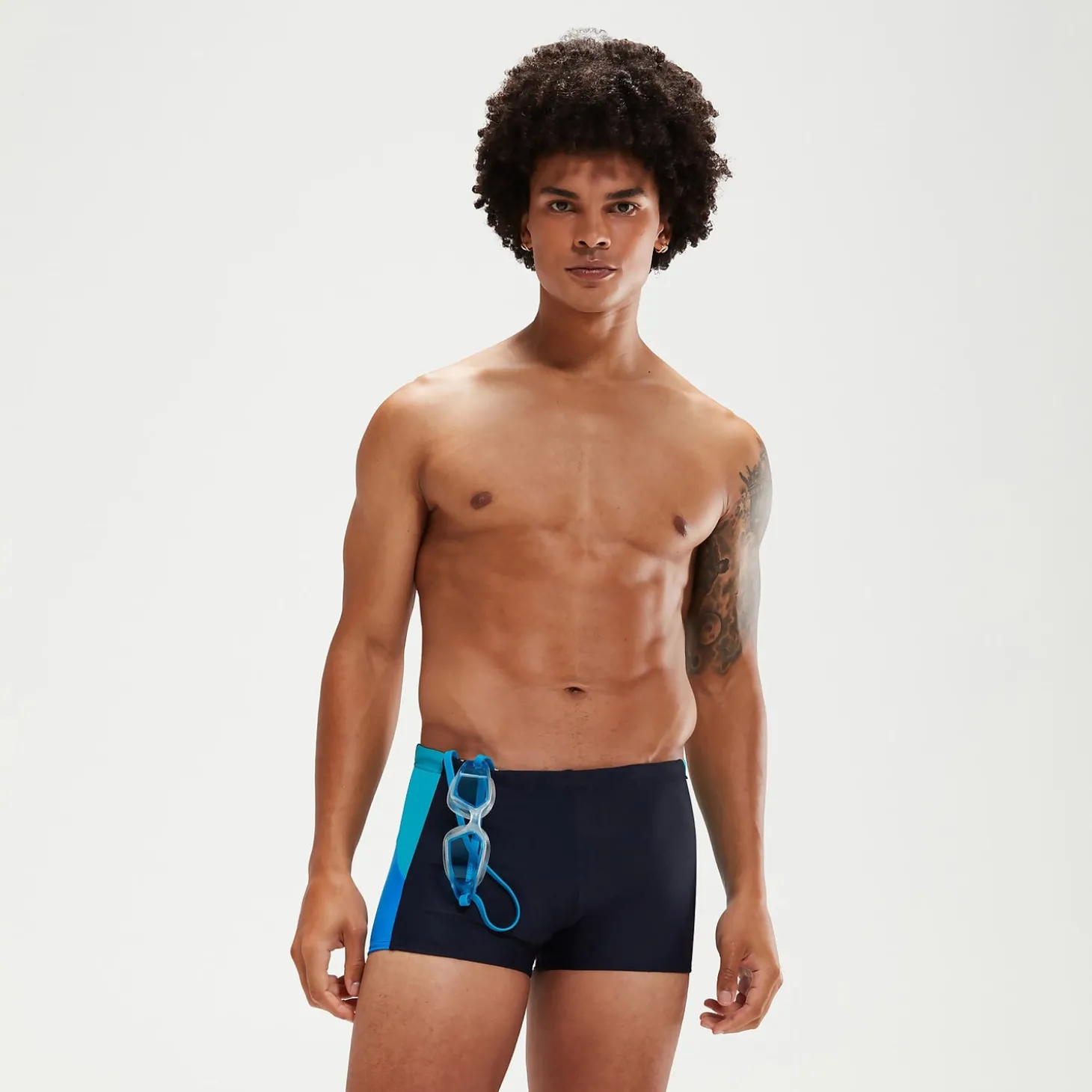Boxer de bain Homme Dive bleu marine/aqua