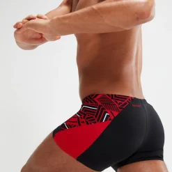 Boxer de bain Homme ECO Endurance+ Splice noir/rouge