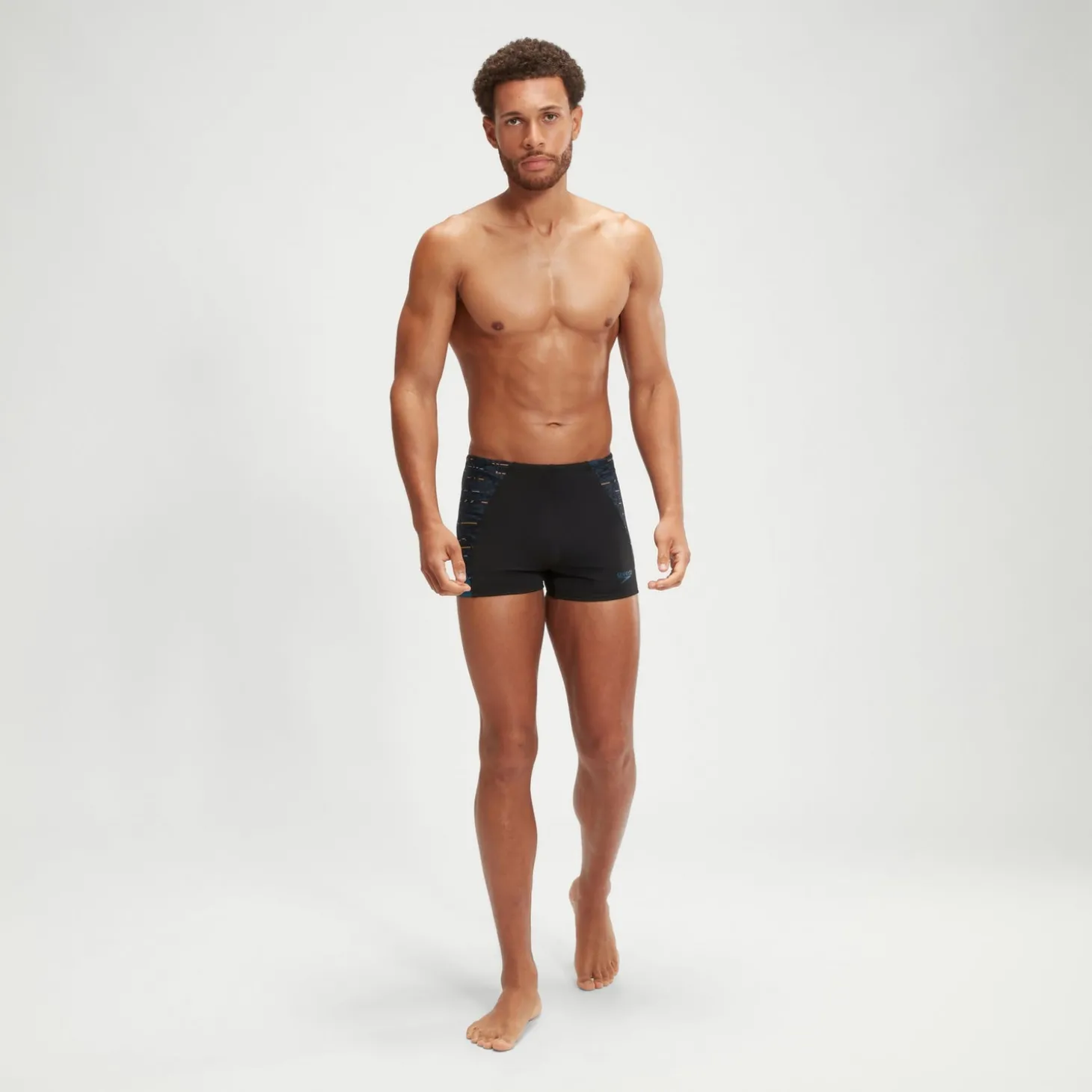 Boxer de bain Homme Endurance+ Max Splice noir/bleu sarcelle