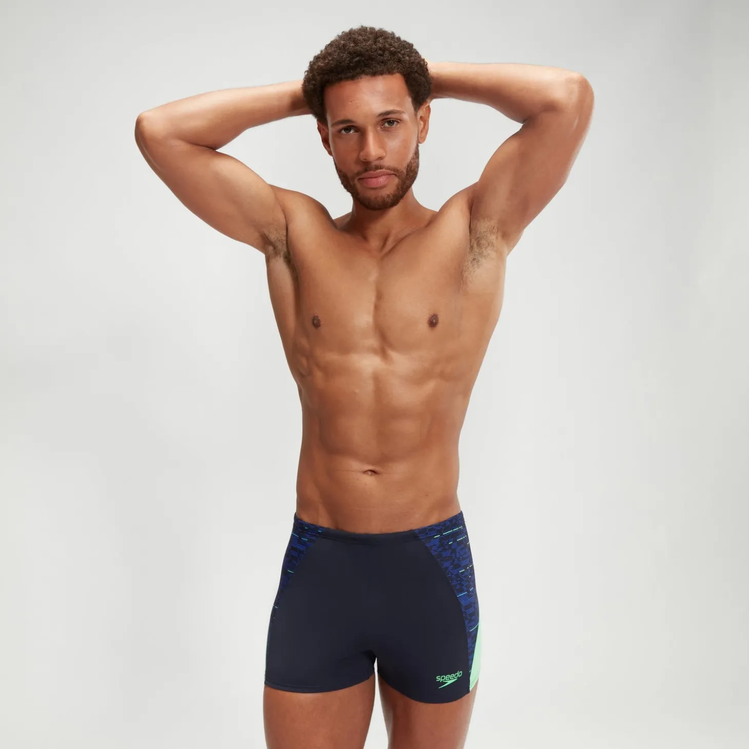 Boxer de bain Homme Endurance+ Max Splice bleu marine/vert