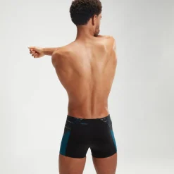 Boxer de bain Homme Endurance+ Max Splice noir/bleu sarcelle
