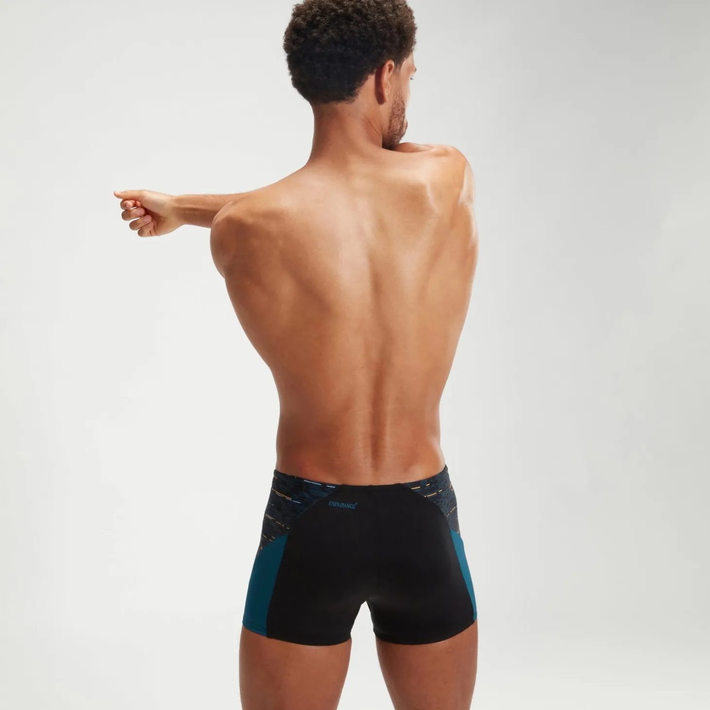 Boxer de bain Homme Endurance+ Max Splice noir/bleu sarcelle